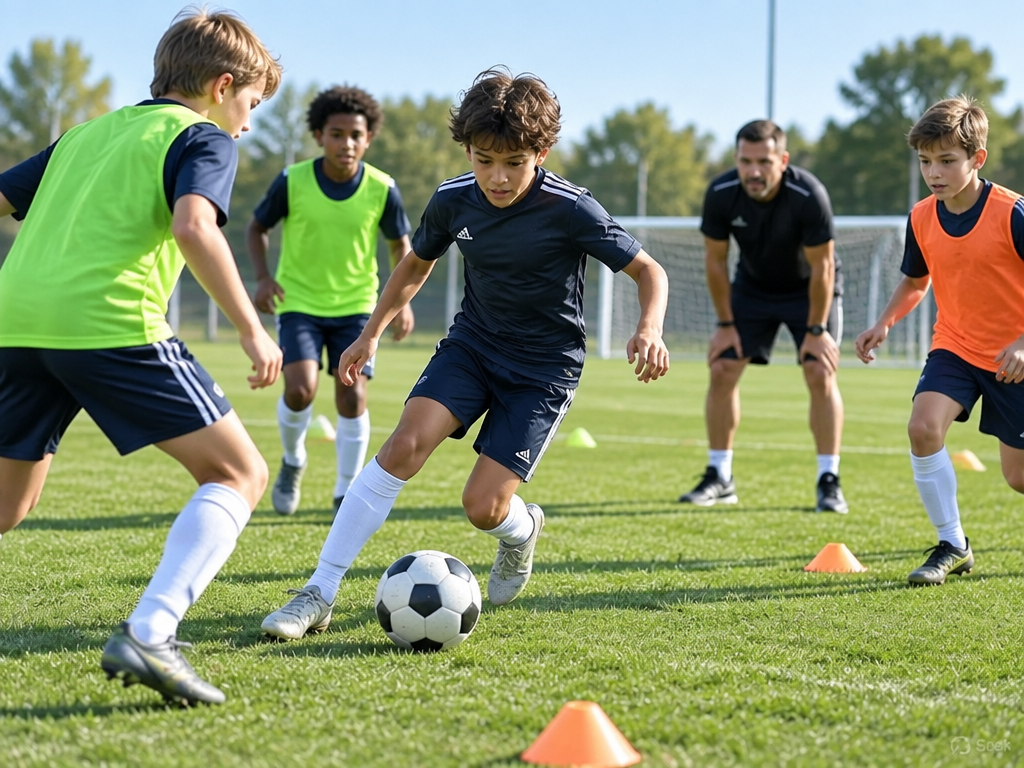 Next Lens players training together at camp